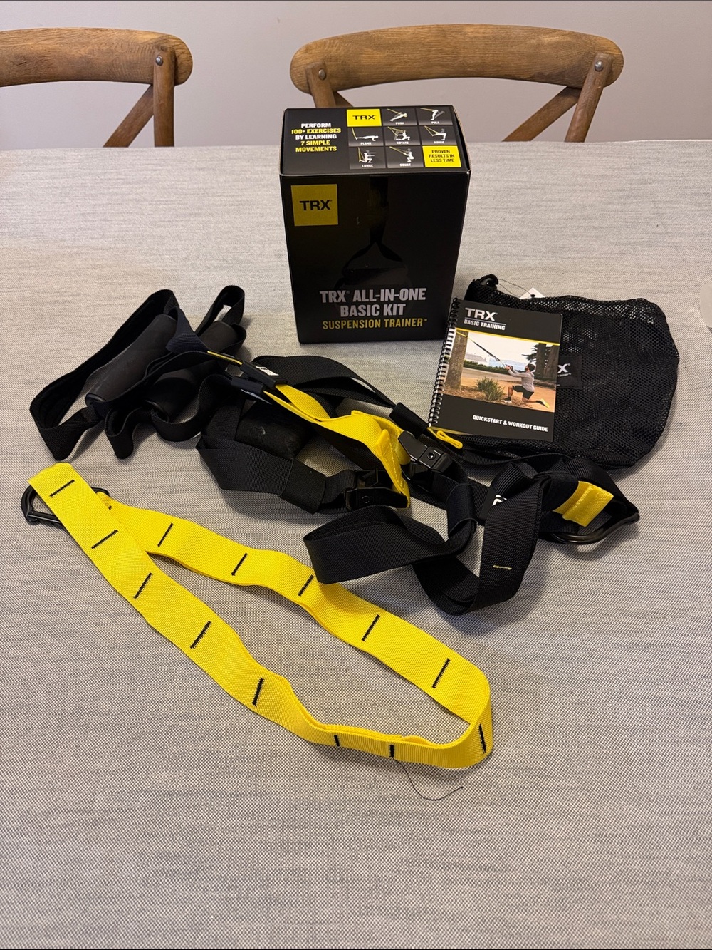 TRX All-In-One Basic Kit Suspension Trainer — Yellow & Black
